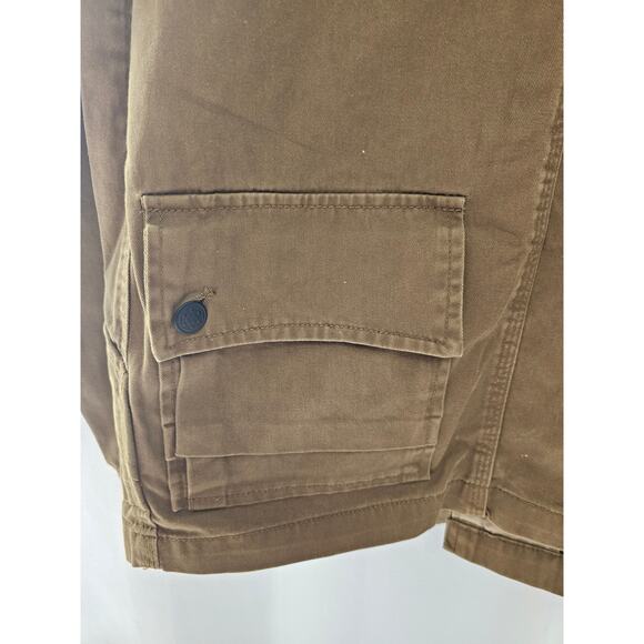 Zara Men's brown/green (olive drab) collared cotton jacket size Small - Picture 6 of 7